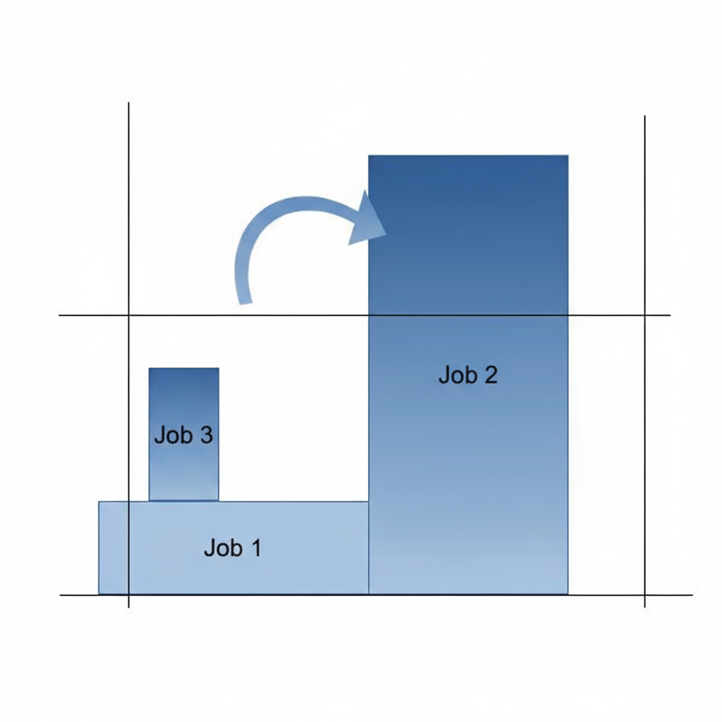 Un représentation de l'ordonnancement